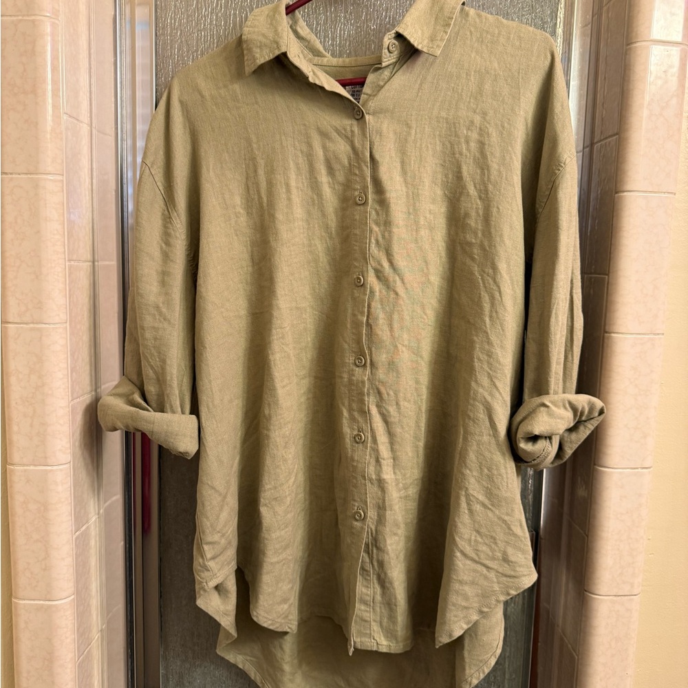 Sage Green Button Up Shirt
